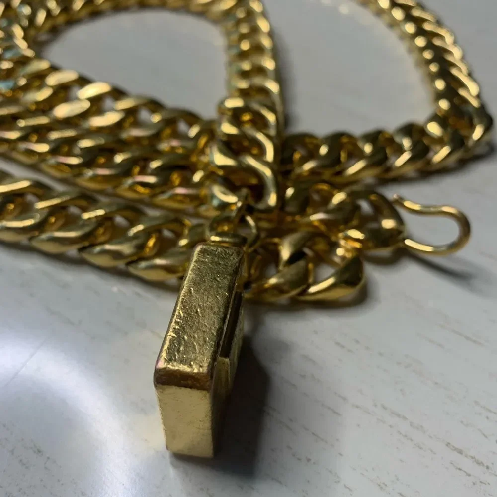 1970s Chanel Gold Toned Perfume Chain Belt Necklace Vintage Pristine condition